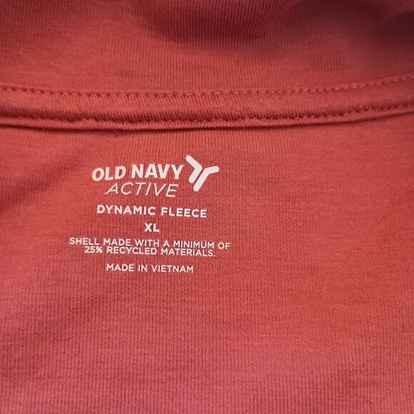 Old Navy Women’s Active Dynamic Fleece Half-Zip Mauve Rose Sweatshirt Size XL - Picture 6 of 16